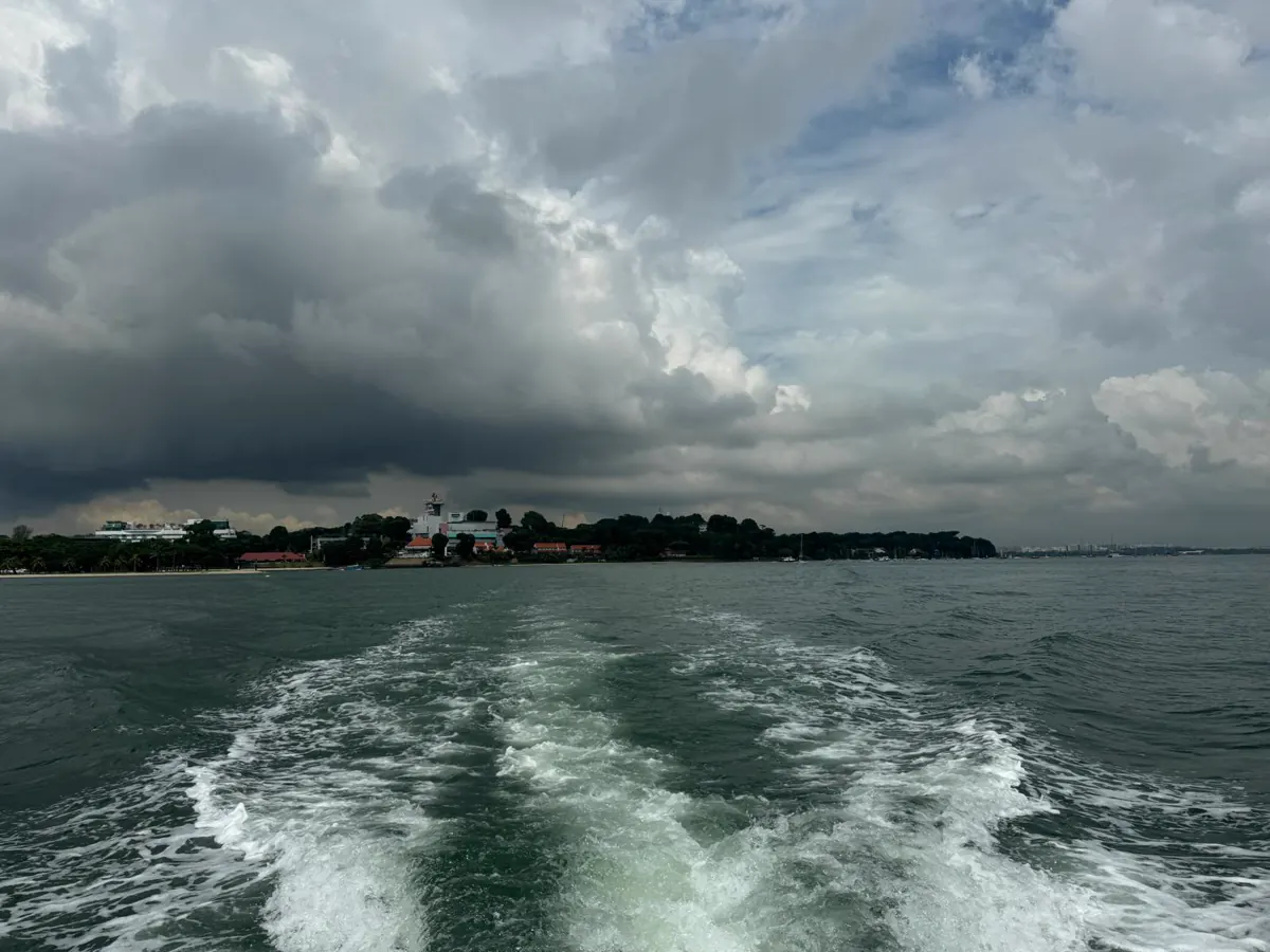 Sea scattering of ashes off Singapore